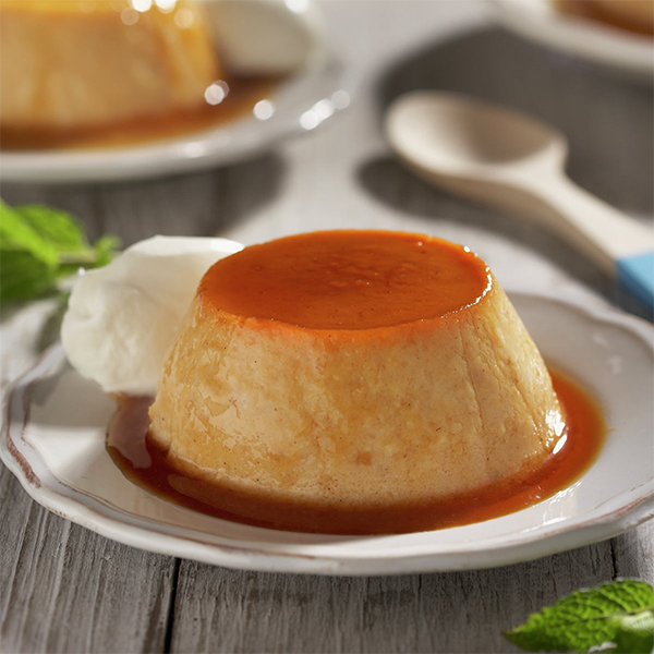Flan con nada
